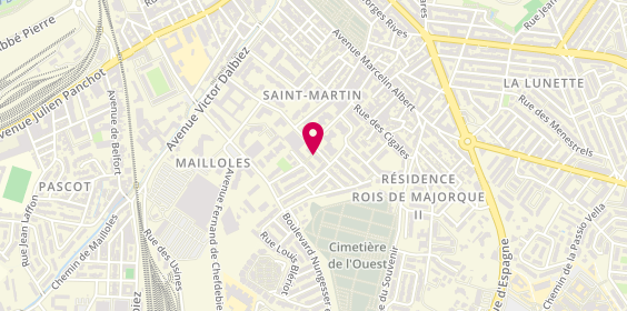 Plan de Petanque Saint Martin, 7 Rue Vauvenargues, 66000 Perpignan
