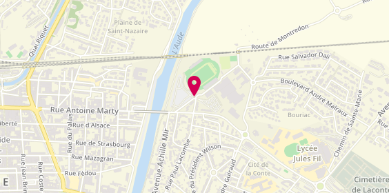 Plan de Aikido Carcassonne Olympique, 10 Avenue du General Sarrail, 11000 Carcassonne