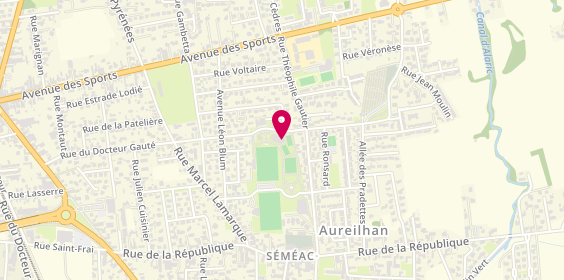 Plan de Séméac Olympique Tennis, 20 Rue Emile Zola, 65600 Séméac