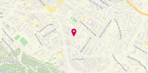 Plan de Fit Factory CrossFit Massilia, 2 Impasse Paradou
Swen - Bâtiment C7, 13009 Marseille