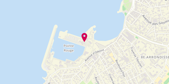 Plan de Yachting Club Pointe Rouge, Port de la Pointe Rouge, 13008 Marseille