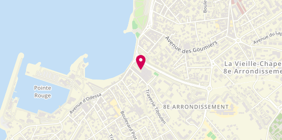 Plan de Basic Fit, 83 avenue de la Pointe Rouge, 13008 Marseille