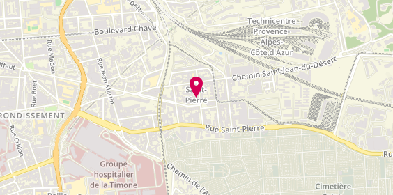 Plan de Poing Chaud Gymnase, 27 Rue Pascal Ruinat, 13005 Marseille