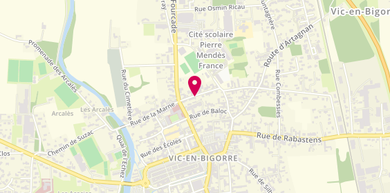 Plan de Club Pyrénées Forme, 8 Rue Bouchotte, 65500 Vic-en-Bigorre