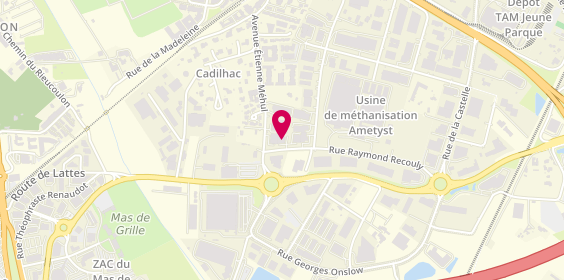 Plan de BODYNOV - Cabinet de Montpellier, 530 Rue Raymond Recouly, 34070 Montpellier