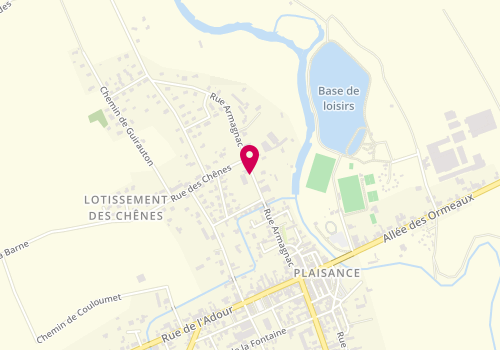 Plan de Salle des sports, Rue Armagnac, 32160 Plaisance Du Gers
