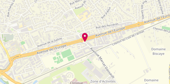 Plan de Fitnessboutique, 1134 avenue de l'Europe, 34170 Castelnau-le-Lez