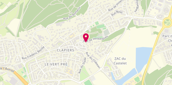 Plan de Clapiers Tennis Club, Rue Vendargues, 34830 Clapiers