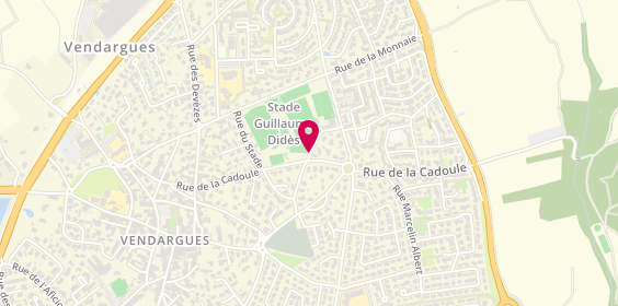 Plan de Tennis Club Vendarguois, 17 Ter Rue de la Cadoule, 34740 Vendargues