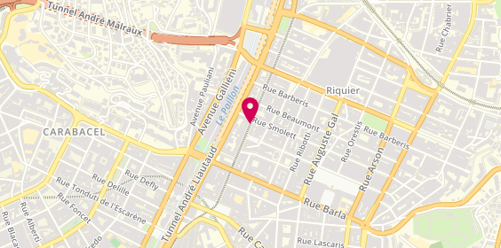Plan de Aquavélo, 19 avenue de la République, 06300 Nice