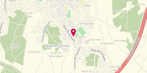 Plan de Tennis Club Aigues-Vivois, Rue de la Gare, 30670 Aigues-Vives