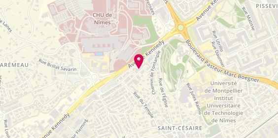 Plan de ASPTT Nimes, 1133 avenue Du Dr Fleming, 30900 Nîmes