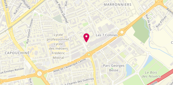 Plan de Run'up Forme, Centre Commercial 7 Collines 42 Rue Forez, 30000 Nîmes