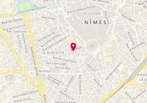 Plan de Squash des Arènes, 36 Rue Prte de France, 30900 Nîmes