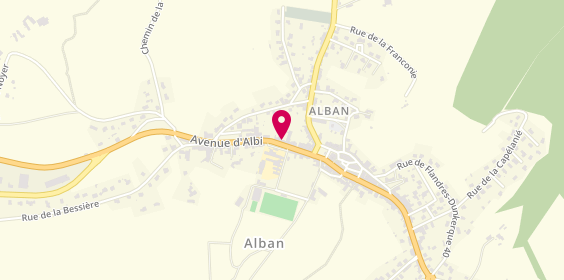 Plan de MJC des Monts d'Alban, 16 avenue d'Albi, 81250 Alban