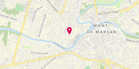 Plan de Stade Montois Natation, Piscine Municipale 147 Rue Sarraute, 40000 Mont-de-Marsan