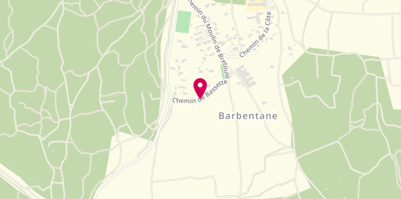Plan de Assoc Tennis Club de Barbentane, Quartier Bassette, 13570 Barbentane