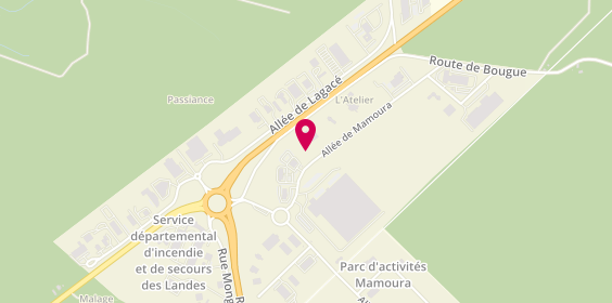 Plan de SAS Padelnblock, 191 Allée de Mamoura, 40090 Saint-Avit