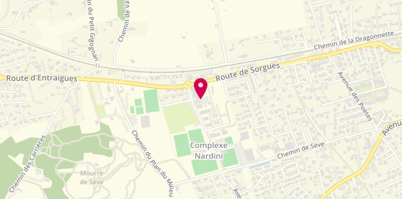 Plan de Union Sportive Entraiguoise de Judo, 1115 Route de Sorgues, 84320 Entraigues-sur-la-Sorgue