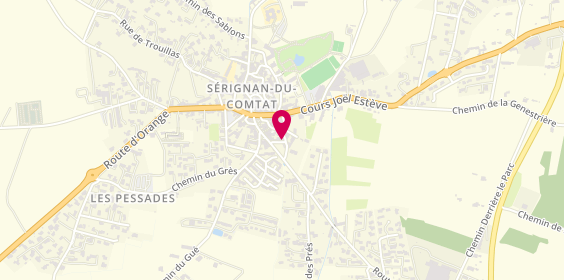 Plan de Serignan Tennis Club, Hotel de Ville Sérignan du Comtat, 84830 Sérignan-du-Comtat
