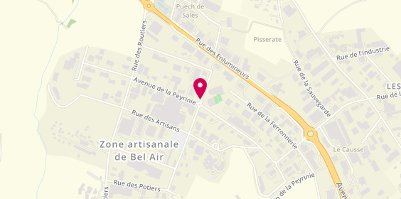 Plan de ASPTT Rodez, 8 Rue des Charpentiers, 12000 Rodez