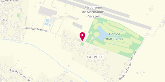 Plan de Asptt Marmande, 573, Rue Jean Mermoz Complexe Sportif"Christian Cillières, 47200 Marmande