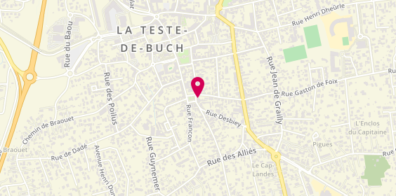 Plan de MENNESON Anne Sophie, 24 place Thiers, 33260 La Teste-de-Buch
