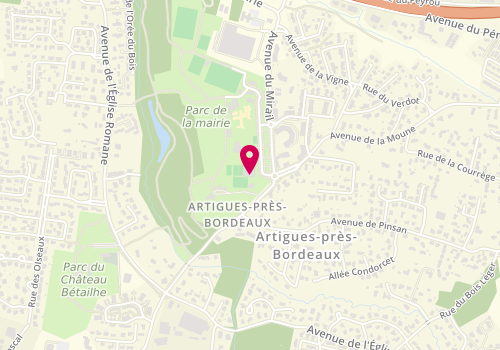 Plan de Tennis Club d'Artigues, Place de la Mairie, 33370 Artigues-près-Bordeaux