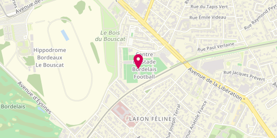 Plan de Stade Sainte-Germaine, 2 Rue Ferdinand de Lesseps, 33110 Le Bouscat