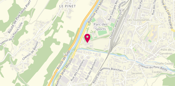 Plan de Centre Sportif d'Altitude de Briançon, Av. Jean Moulin, 05100 Briançon