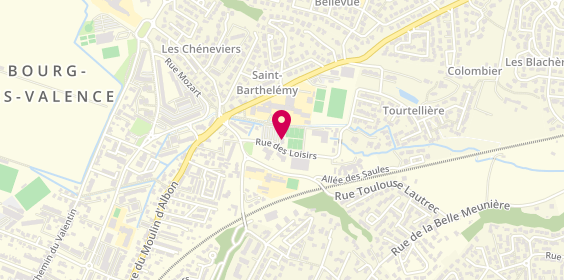 Plan de Tennis & Padel Bourg-lès-Valence, 15 Rue des Loisirs, 26500 Bourg-lès-Valence