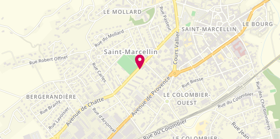 Plan de Athletic Club Saint Marcellin, 23 avenue Du Dr Carrier, 38160 Saint-Marcellin