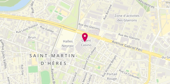 Plan de Fightness Sports Club, 76 avenue Gabriel Péri, 38400 Saint-Martin-d'Hères