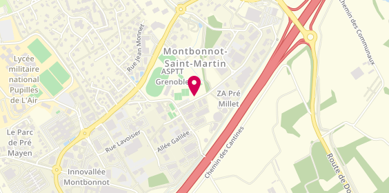 Plan de Pumptrack Montbonnot, 95 Rue Vaucanson, 38330 Montbonnot-Saint-Martin