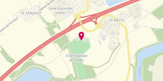 Plan de Centre Hippique des Alpes, Route de Lancey, 38330 Saint-Ismier