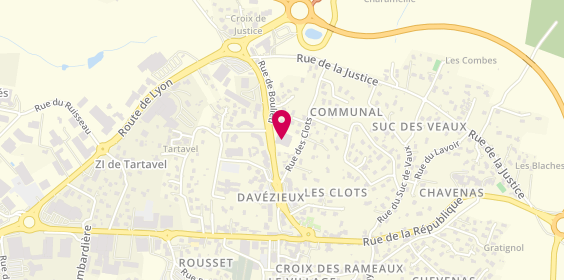 Plan de Silhouette Fitness, 368 Route du Forez, 07430 Davézieux