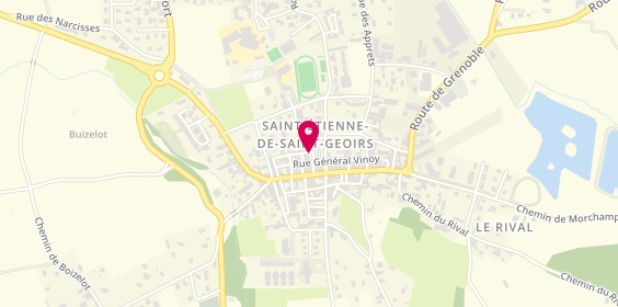 Plan de Tennis Club Mandrinois, Collège Rose Valland 3859, 38590 Saint-Étienne-de-Saint-Geoirs