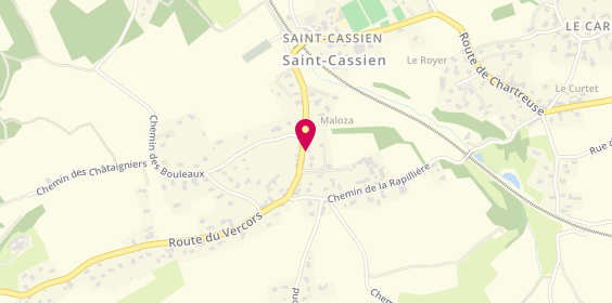 Plan de Ligue Rhône-Alpes de Badminton, 37 Route du Vercors, 38500 Saint-Cassien