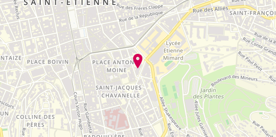 Plan de Global Fit, 1 Rue Etienne Mimard, 42000 Saint-Étienne