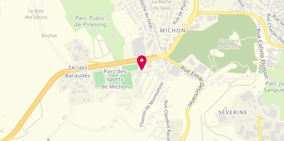 Plan de Tennis Club de Michon, 4 Rue Xavier Privas, 42000 Saint-Étienne