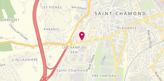 Plan de Curves Saint Chamond Fitness pour femmes, 14 Rue de Saint Etienne, 42400 Saint-Chamond