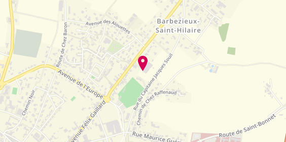 Plan de Centre Equestre du Barbezilien, 40 Bis avenue Félix Gaillard, 16300 Barbezieux-Saint-Hilaire