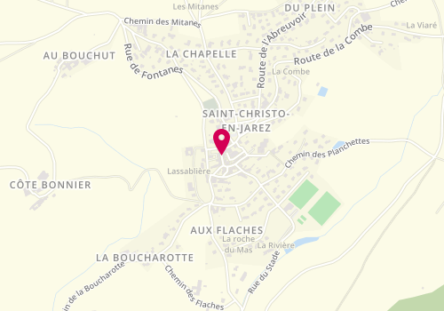 Plan de Tennis Club Saint Christo en Jarez, 4 Rue Mairie, 42320 Saint-Christo-en-Jarez