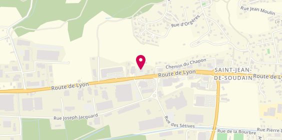 Plan de Esprit Sport la Tour-du-Pin, Route de Lyon, 38110 Saint-Jean-de-Soudain
