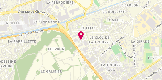 Plan de O'TOP Complexe Multisport, 782 Rue Pierre et Marie Curie, 73490 La Ravoire