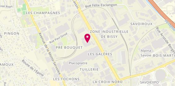 Plan de Olympe Aqua Fitness, 1247 avenue de la Houille Blanche, 73000 Chambéry