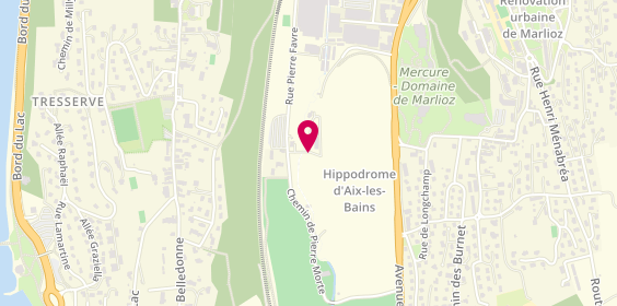 Plan de Hippodrome d'Aix-les-Bains, 525 Rue Pierre Favre, 73100 Aix-les-Bains