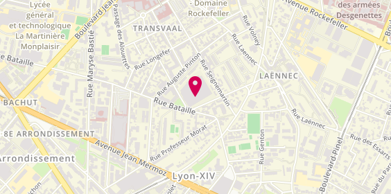 Plan de Wideclub, 141 Rue Bataille, 69008 Lyon