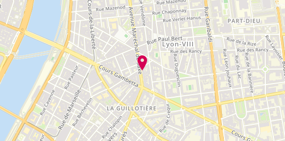 Plan de Fitness Boutique, 151 avenue Maréchal de Saxe, 69003 Lyon