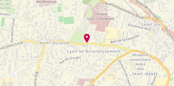Plan de PARIS Christophe, 62 A Avenue Point du Jour, 69005 Lyon